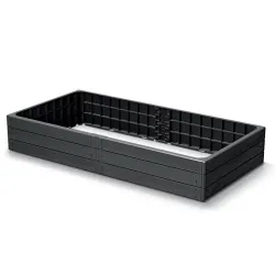 
                  PROSPREPLAST Rabata Ogrodowa BASE WOODY Antracyt 1492x756x250mm IBWR-S433